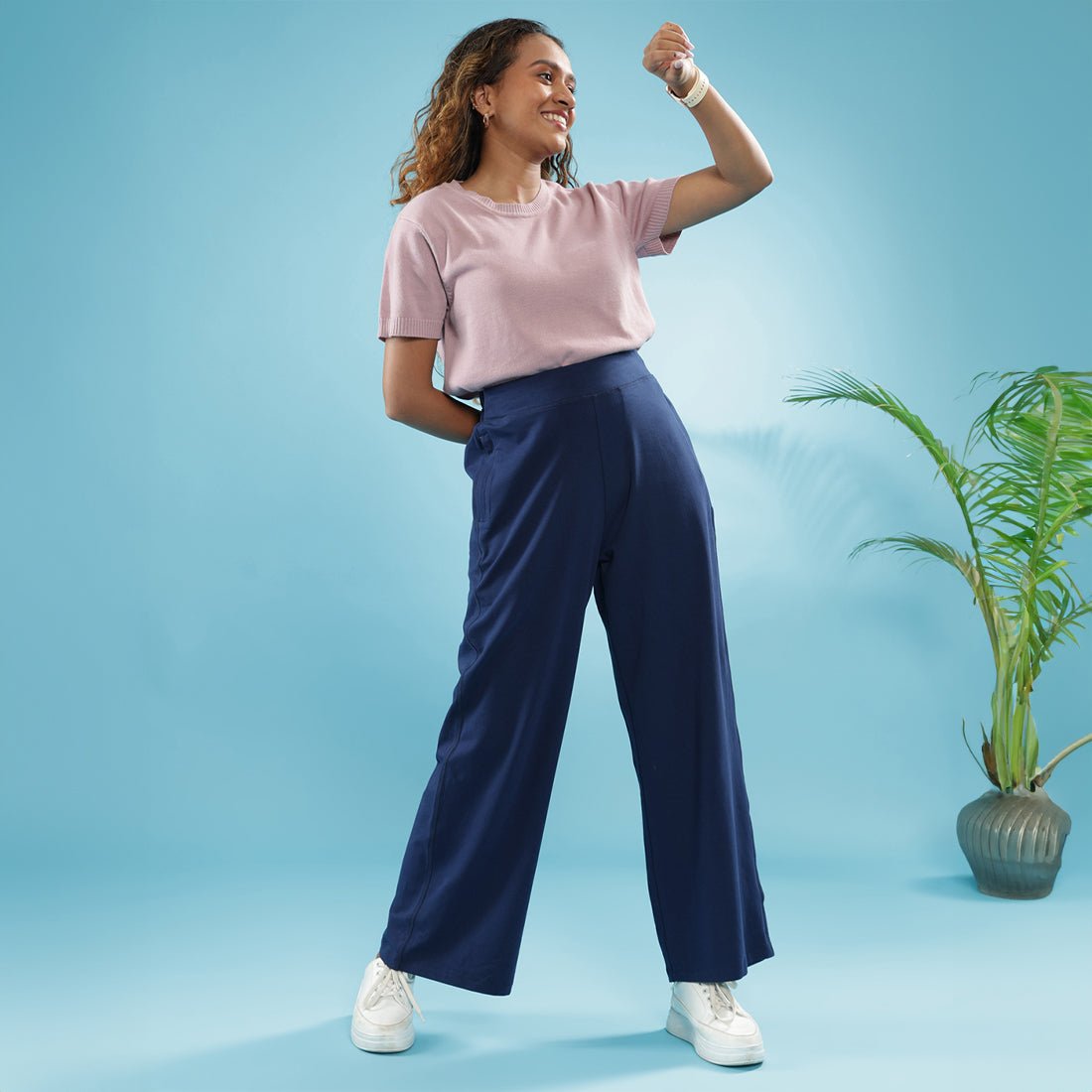 AM:PM Cotton Wide Legged Pants Tall - BlissClub