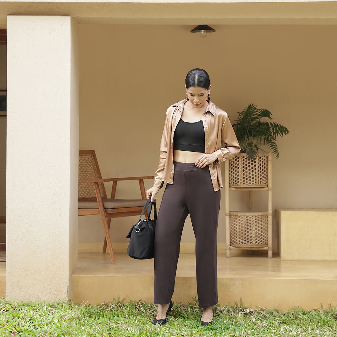 AM:PM Cotton Wide Legged Pants Tall - BlissClub