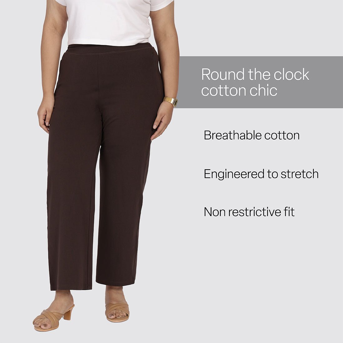 AM:PM Cotton Wide Legged Pants Tall - BlissClub