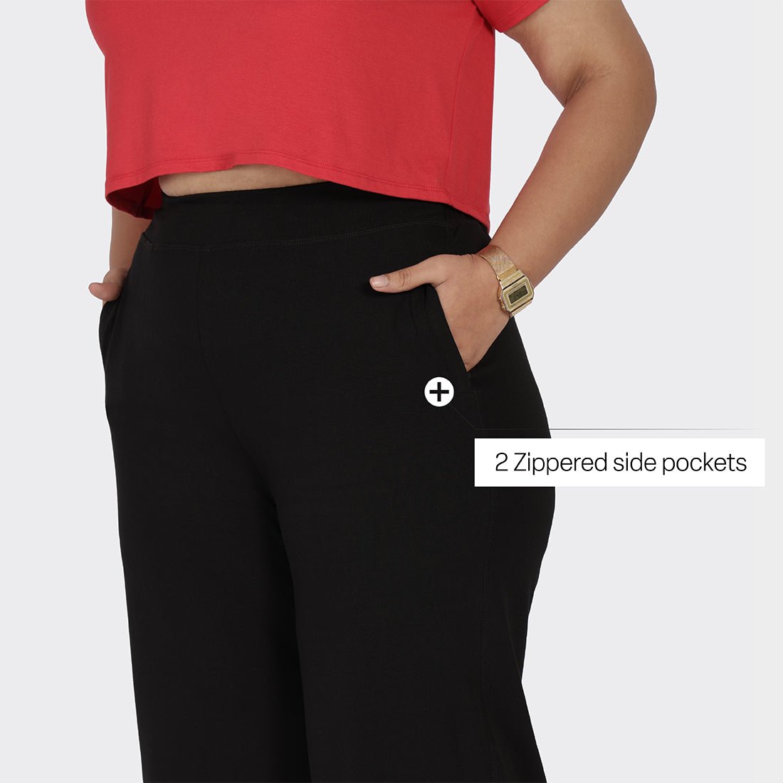 AM:PM Cotton Wide Legged Pants Tall - BlissClub