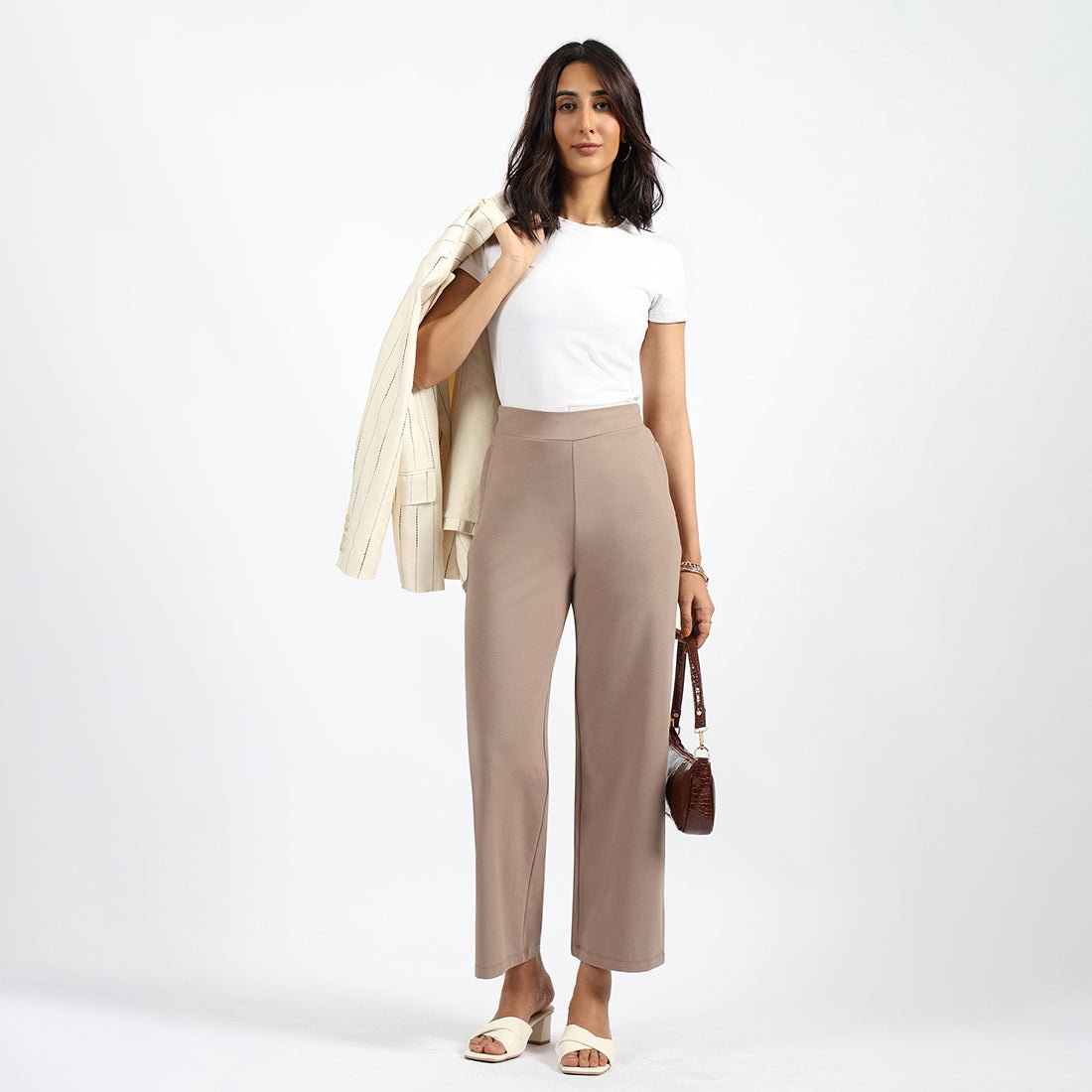 AM:PM Cotton Wide Legged Pants Tall - BlissClub