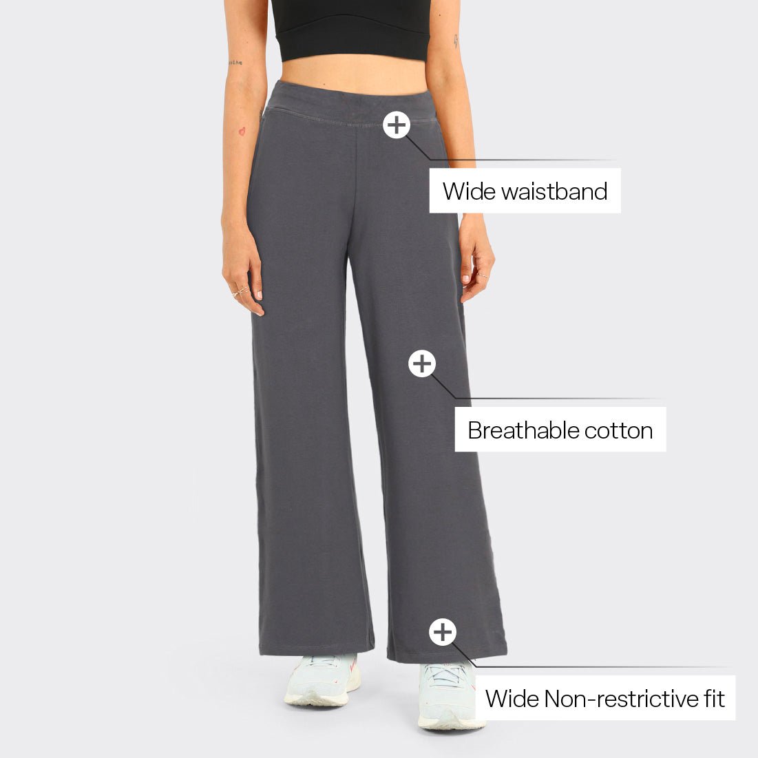 AM:PM Cotton Wide Legged Pants Tall - BlissClub