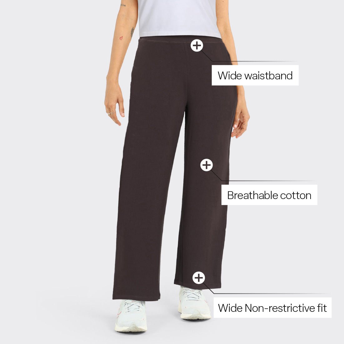 AM:PM Cotton Wide Legged Pants Tall - BlissClub