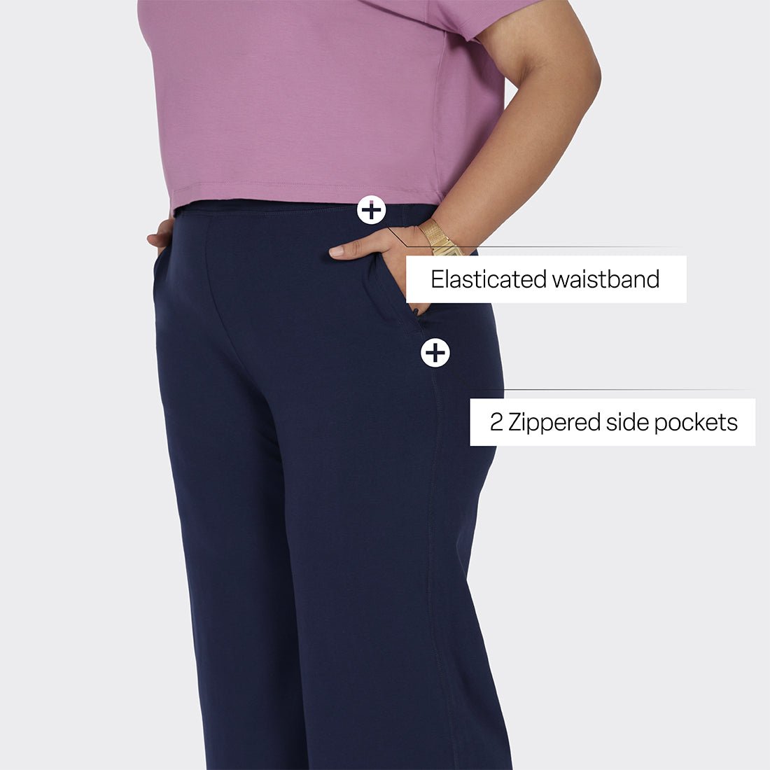 AM:PM Cotton Wide Legged Pants Tall - BlissClub