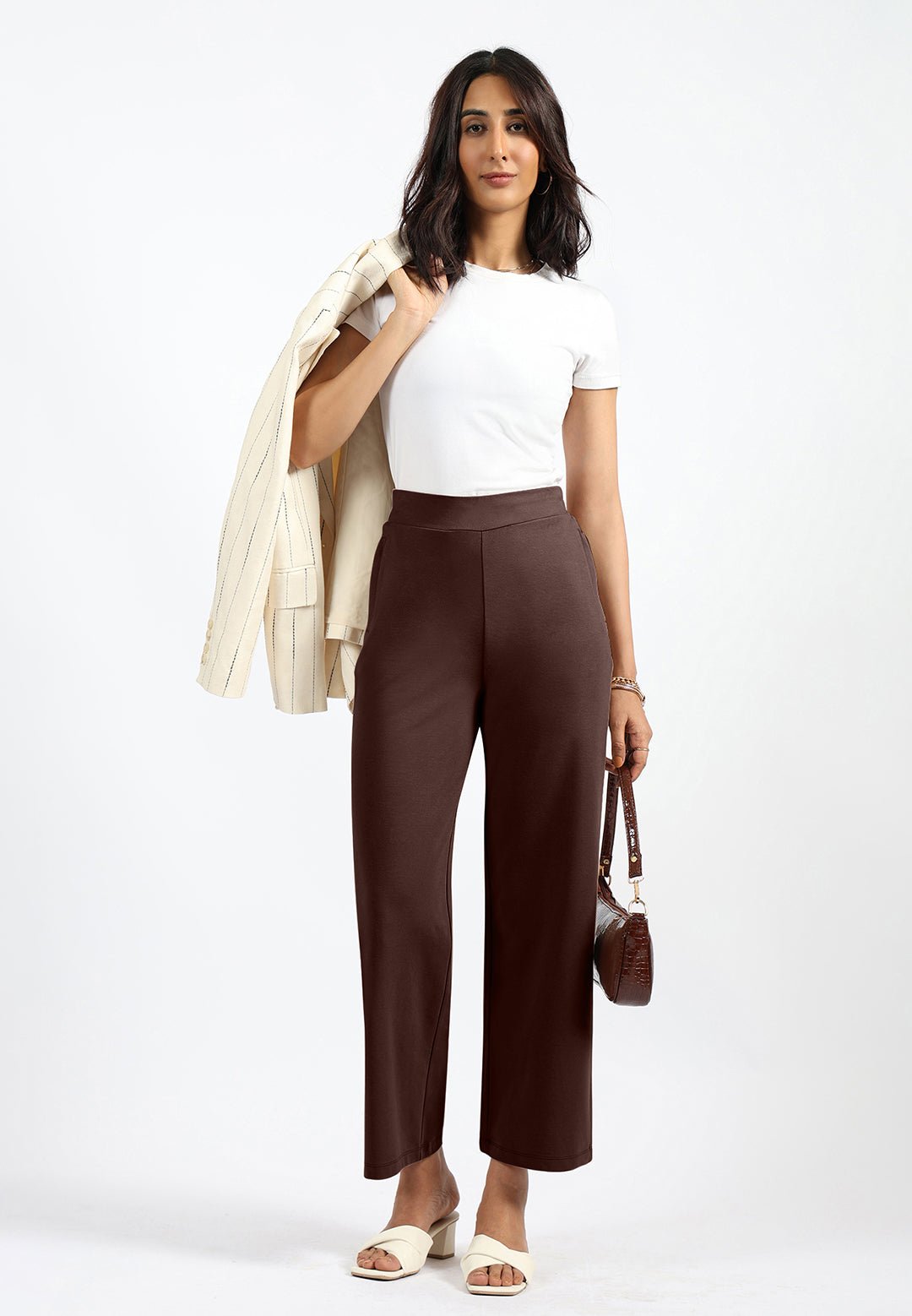 AM:PM Cotton Wide Legged Pants Tall - BlissClub