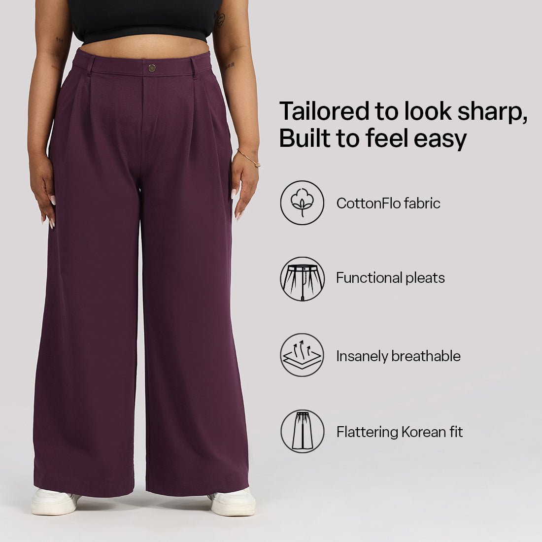 AM:PM Korean Cotton Pants - BlissClub