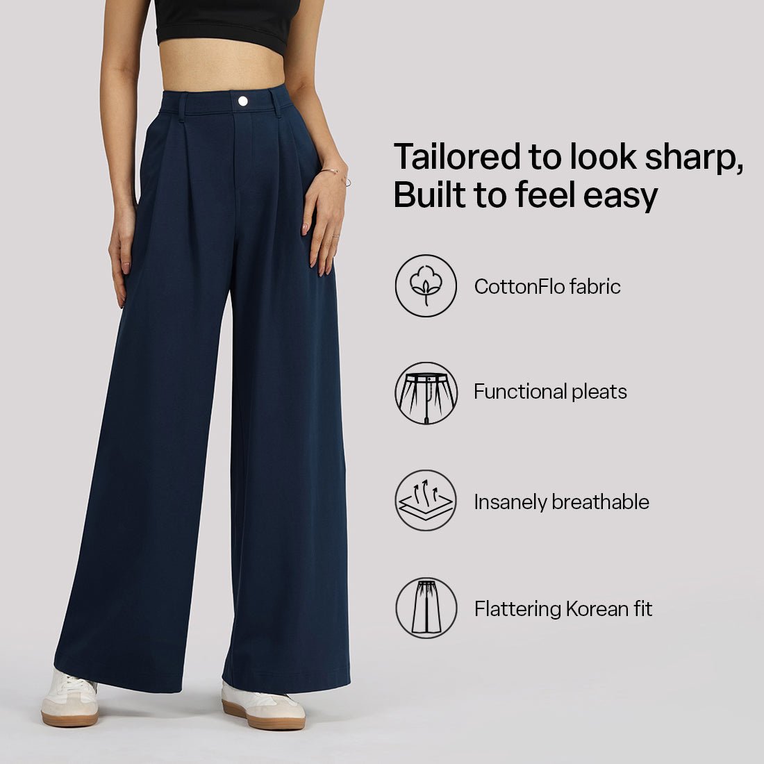 AM:PM Korean Cotton Pants - BlissClub
