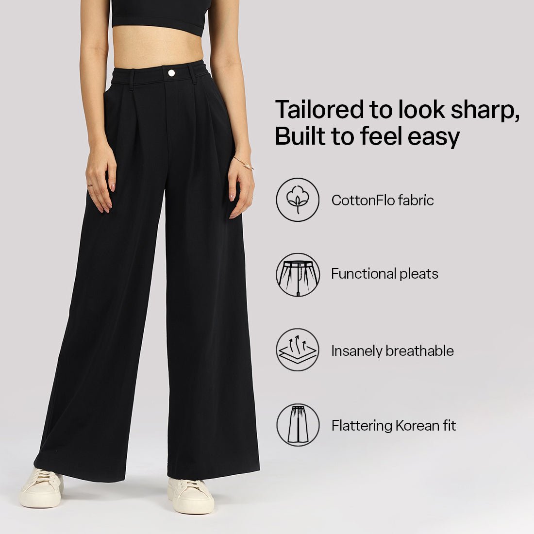 AM:PM Korean Cotton Pants - BlissClub
