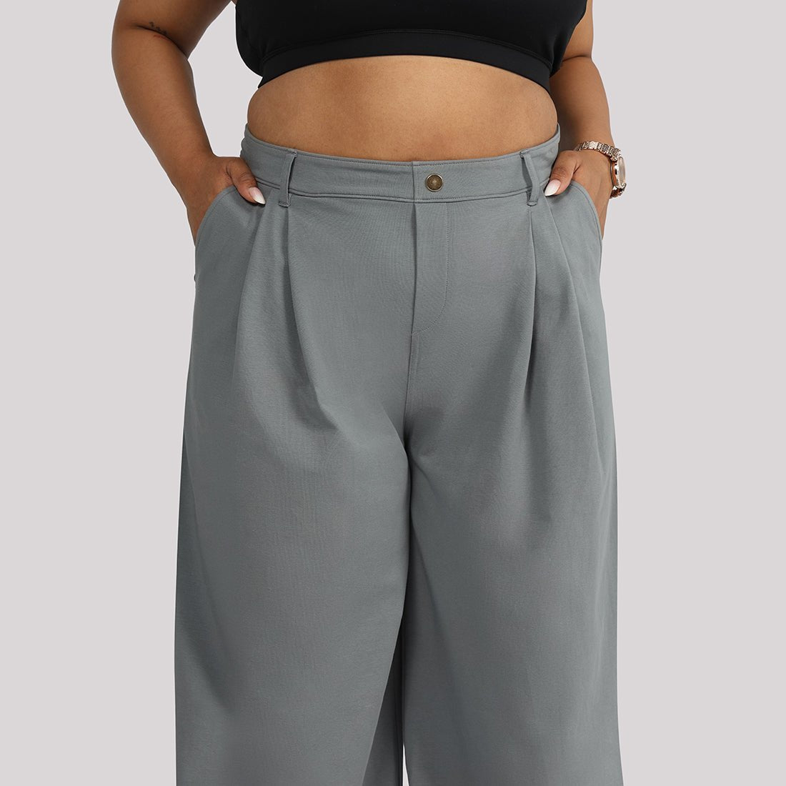 AM:PM Korean Cotton Pants - BlissClub