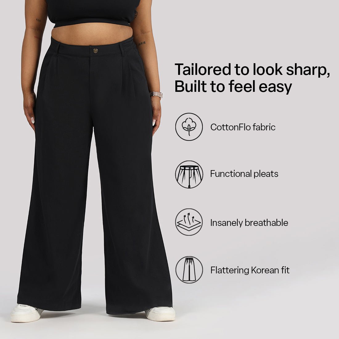 AM:PM Korean Cotton Pants - BlissClub