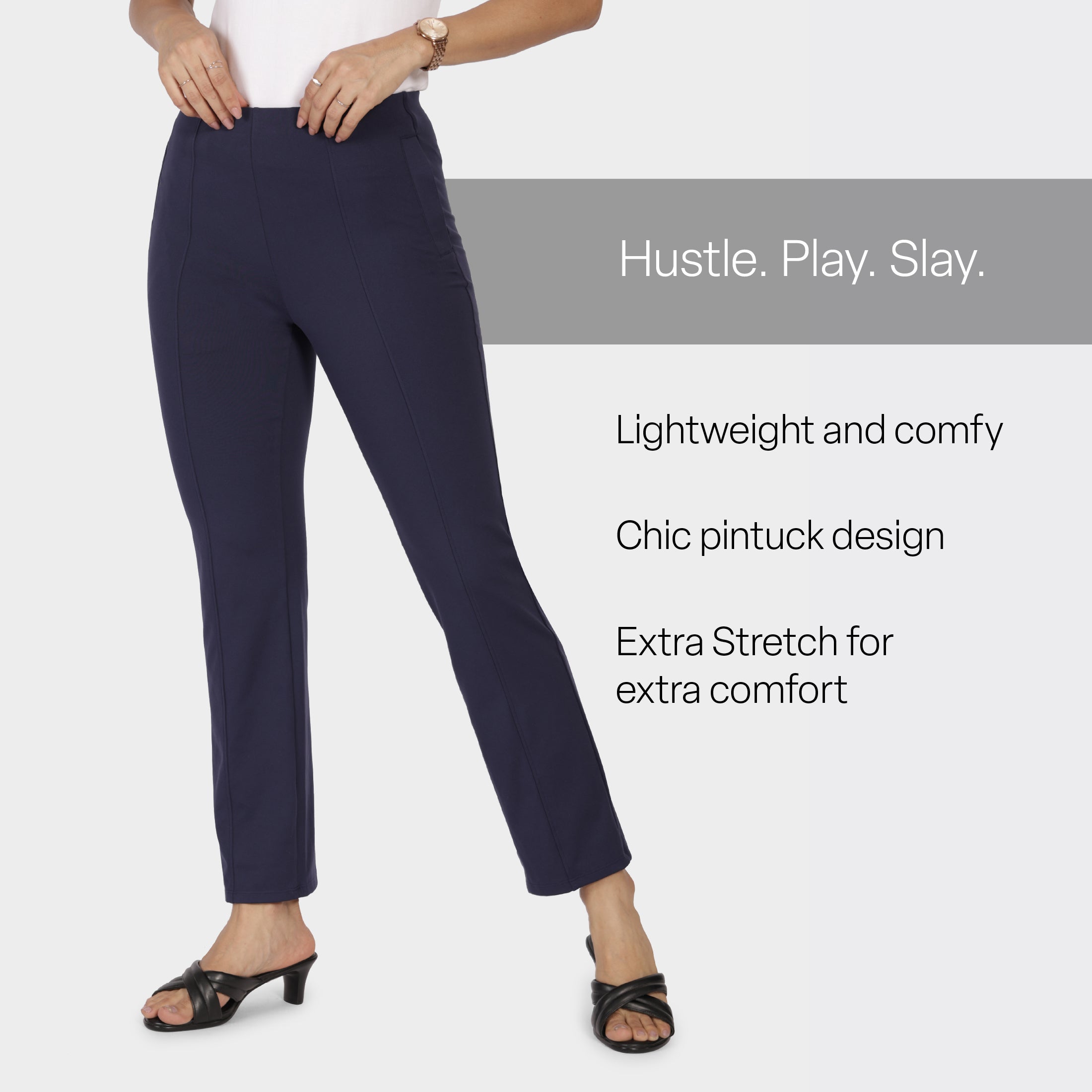 On-The-Go Straight Pants
