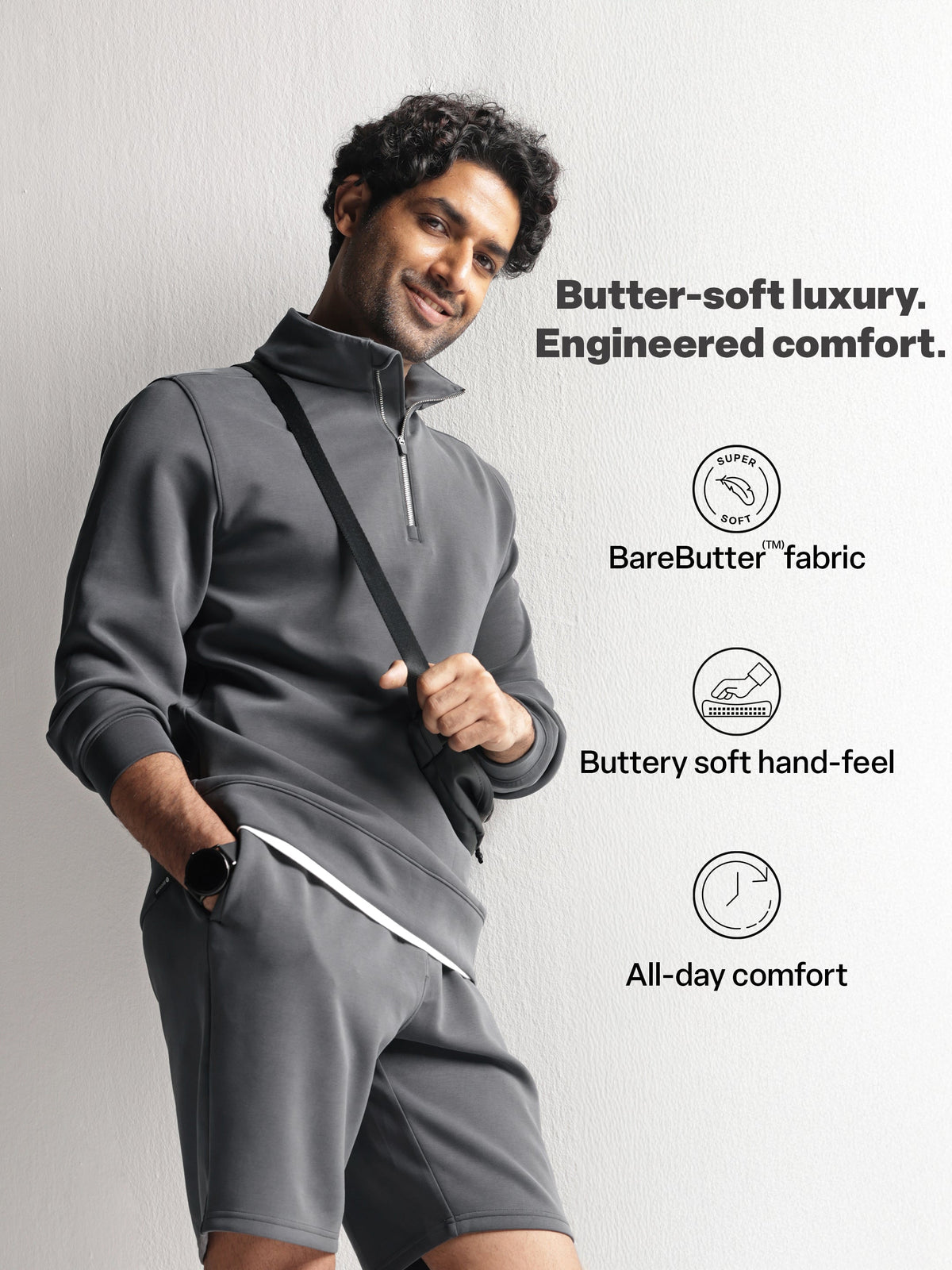 Bare Butter™ Quarter zip - BlissClub