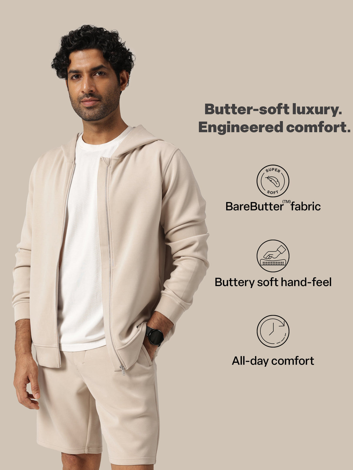 Bare Butter™ Zippered Hoodie - BlissClub