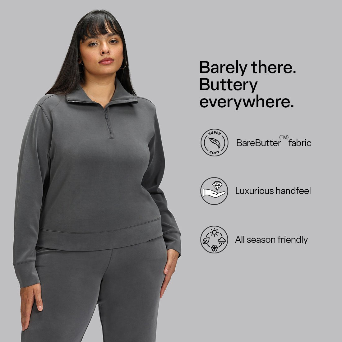 BareButter™ Pullover With Zipper - BlissClub