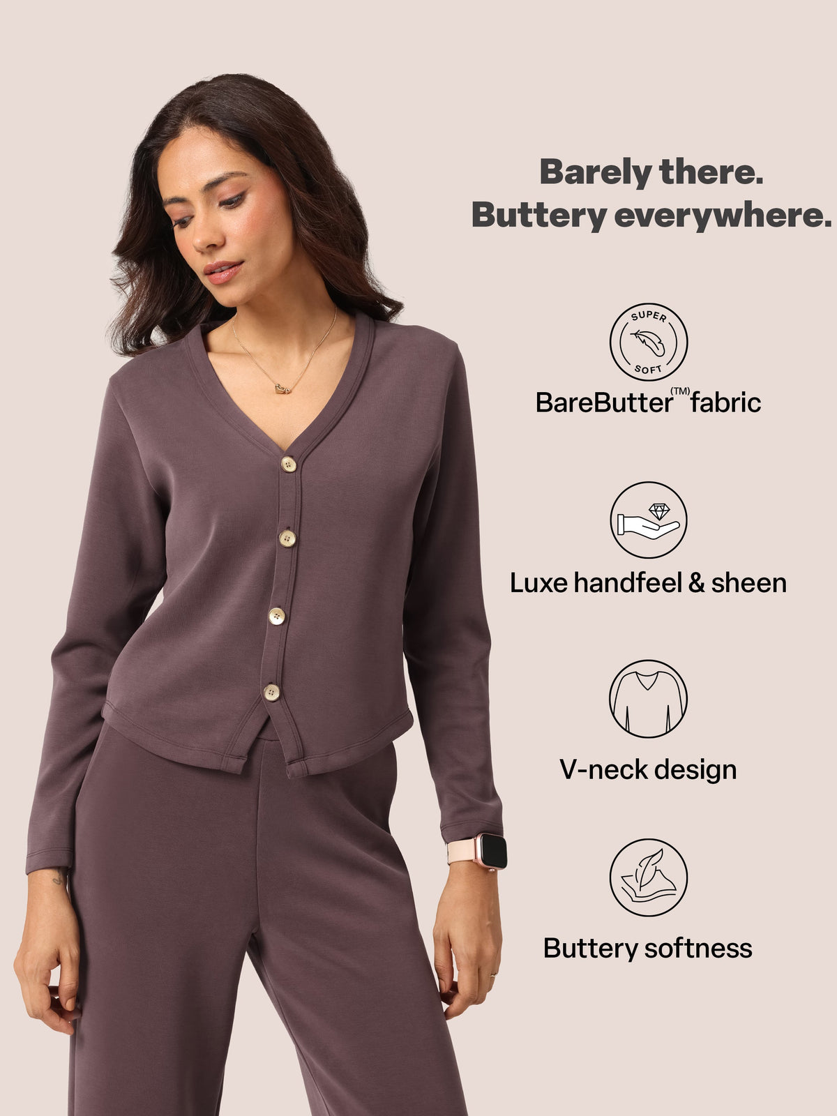BareButter™ V-Neck Cardigan - BlissClub