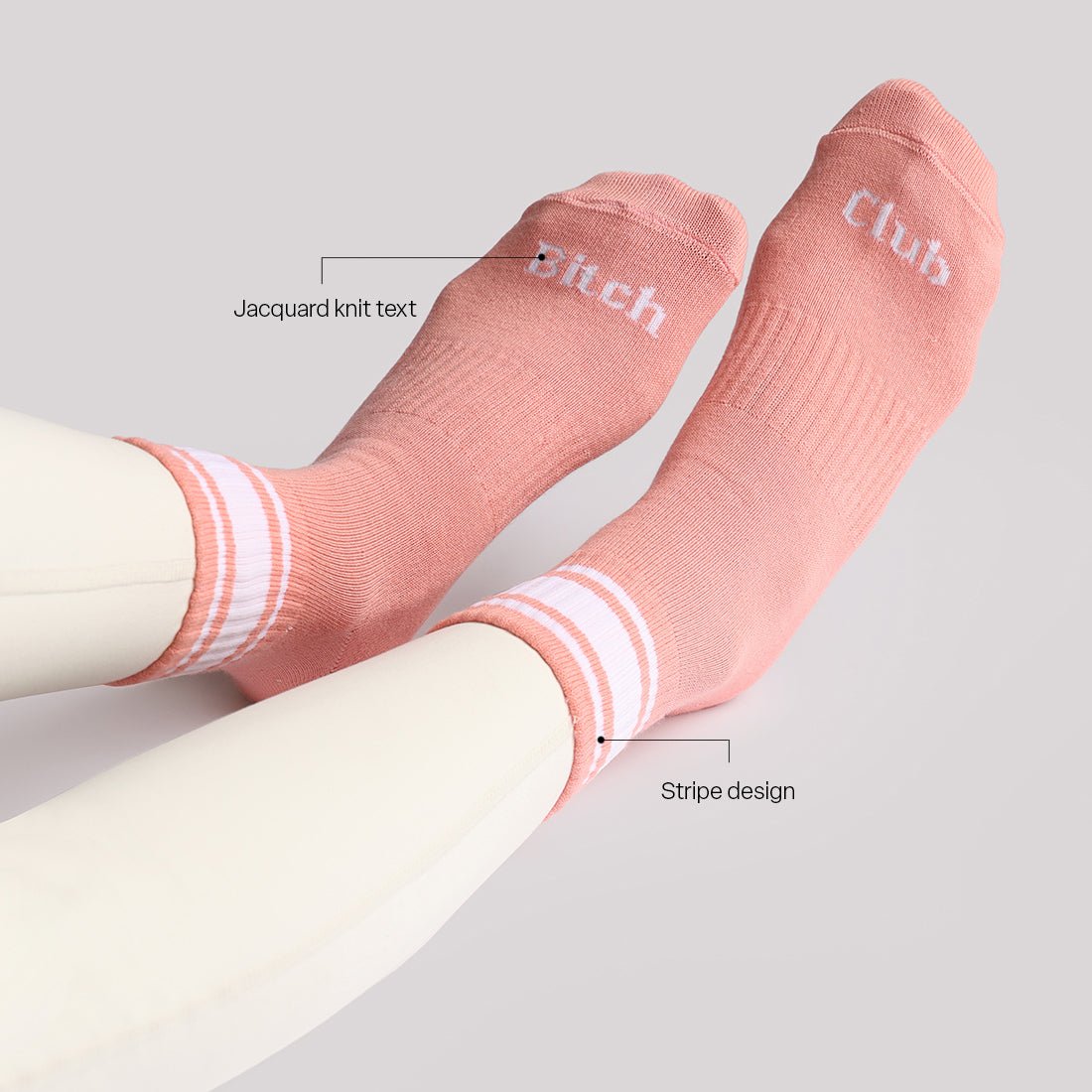 Bitchclub Quarter Socks (Pack of 2) - BlissClub