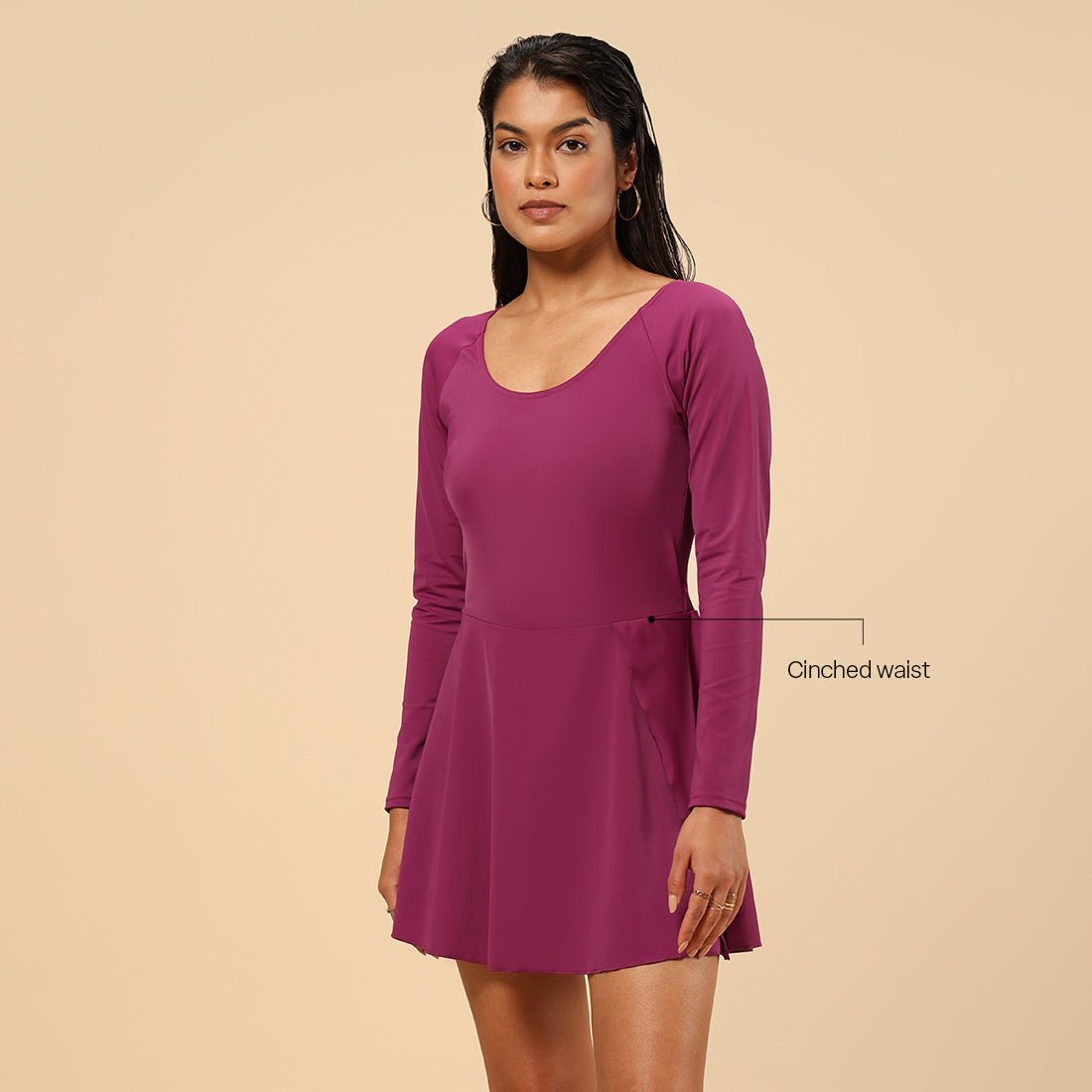 Bliss Swim Full Sleeve Dress - BlissClub
