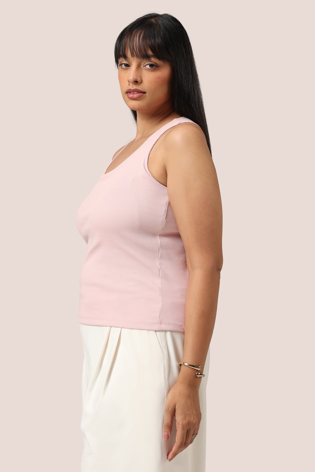 Blissentials Round Neck Built In Bra Top - BlissClub