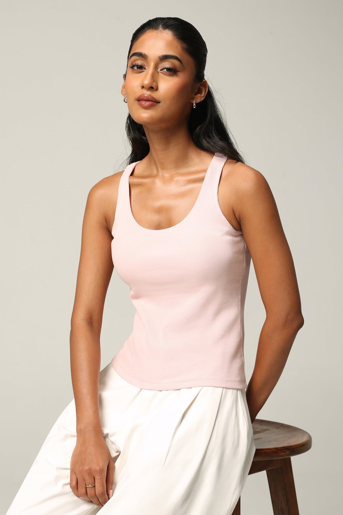 Blissentials Round Neck Built In Bra Top - BlissClub