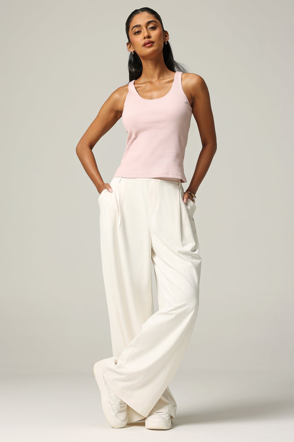 Blissentials Round Neck Built In Bra Top - BlissClub