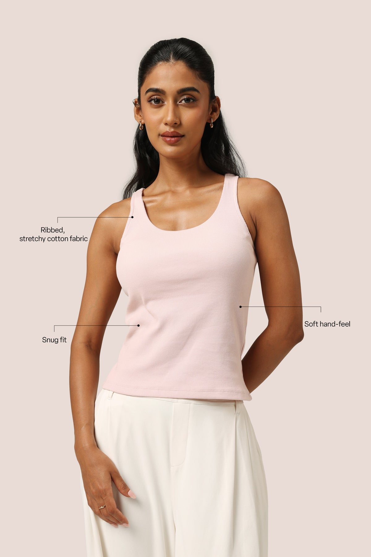 Blissentials Round Neck Built In Bra Top - BlissClub