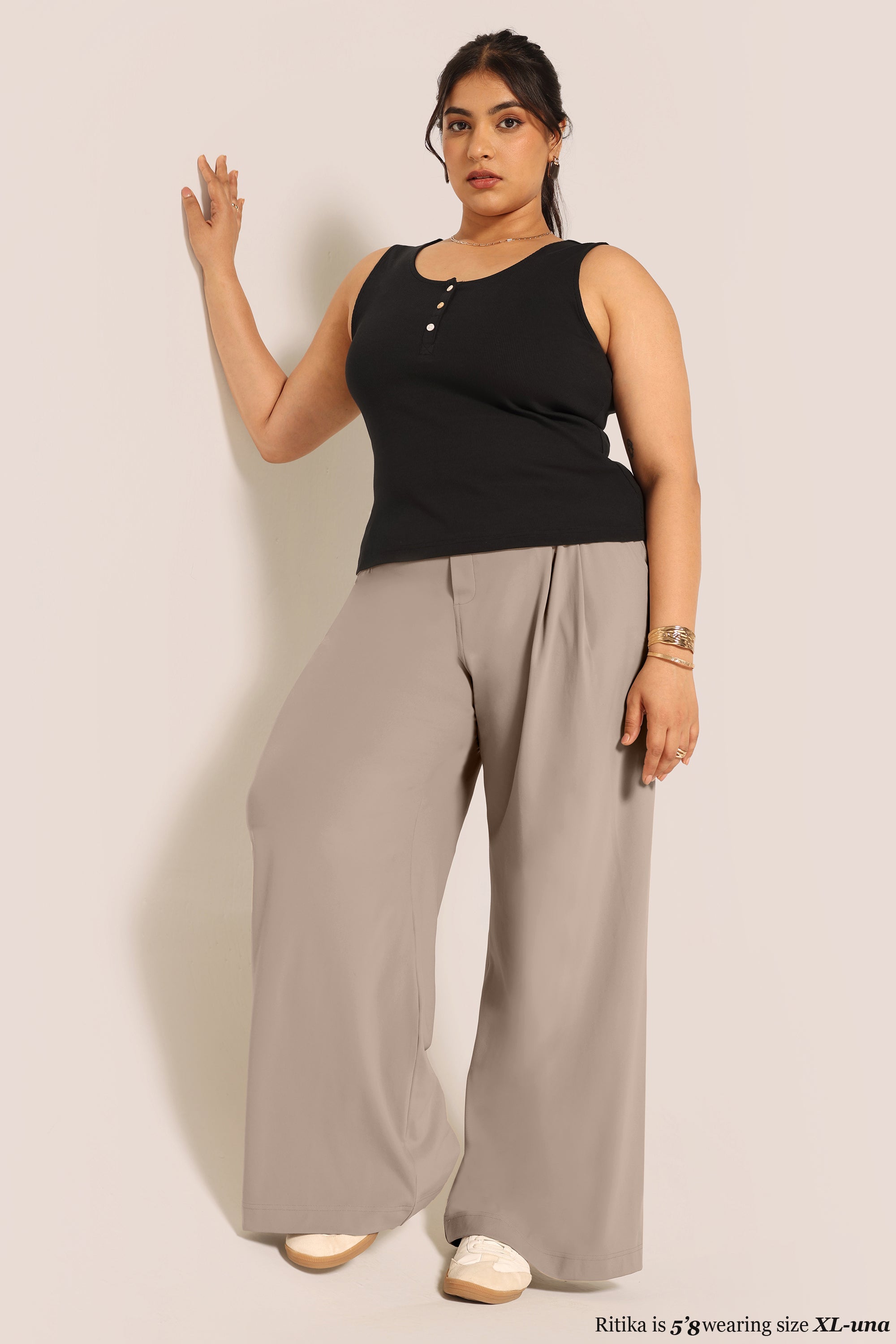 Blissentials Round Neck Henley Tank - BlissClub