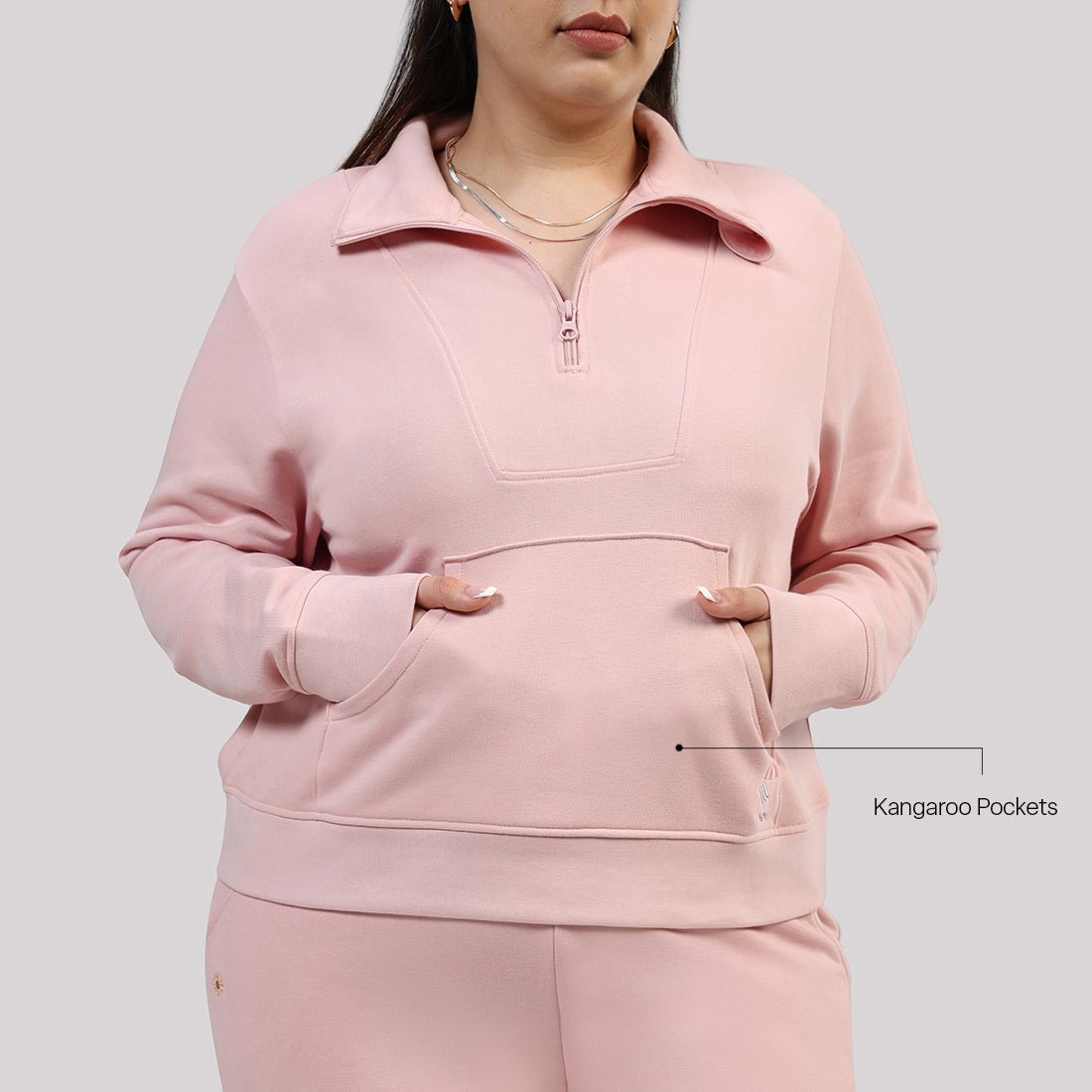 BlissTerry™ Cotton Pullover with Zipper - BlissClub