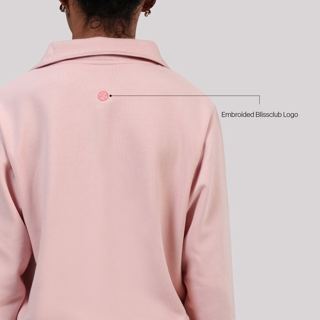 BlissTerry™ Cotton Pullover with Zipper - BlissClub