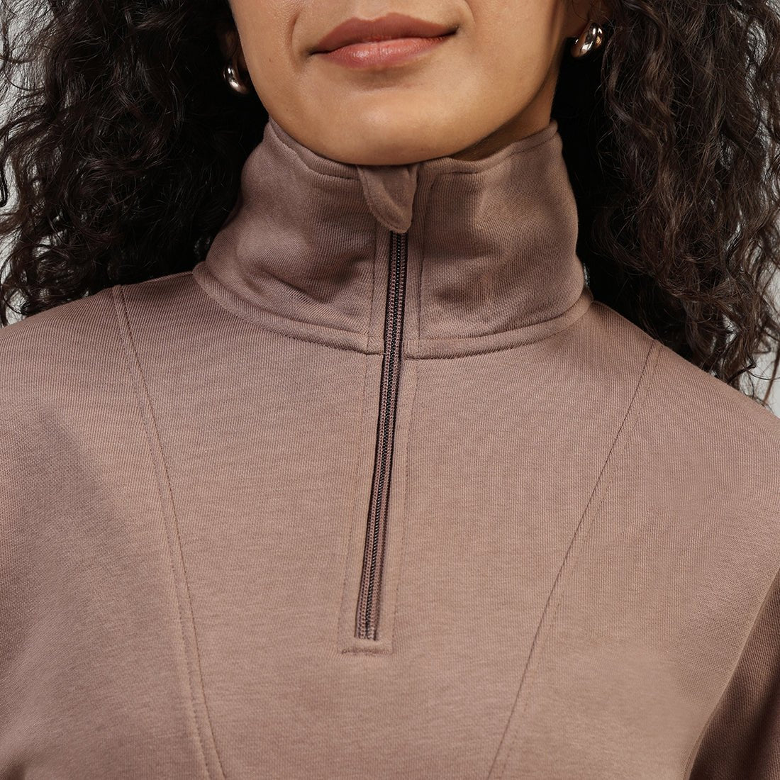 BlissTerry™ Cotton Pullover with Zipper - BlissClub