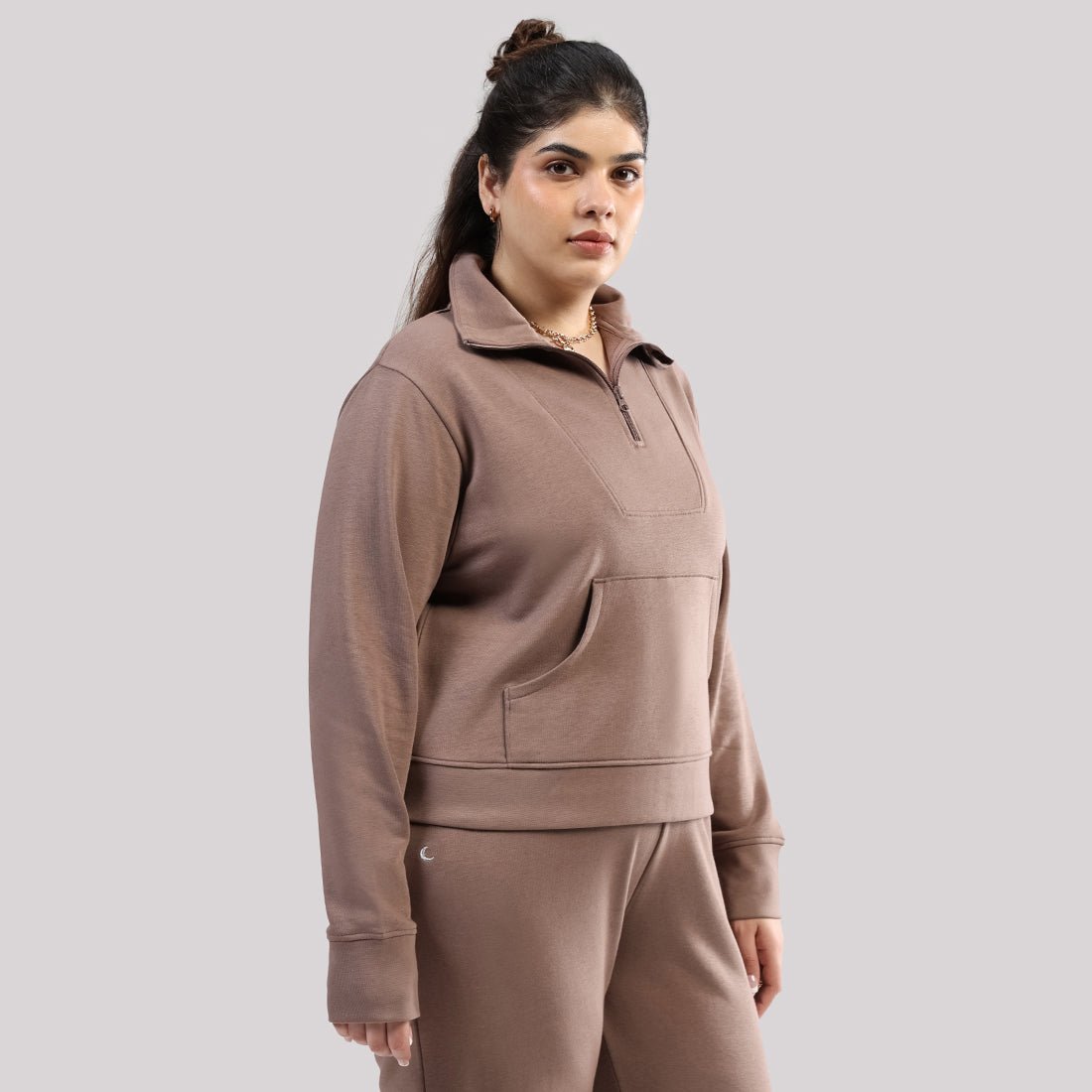BlissTerry™ Cotton Pullover with Zipper - BlissClub
