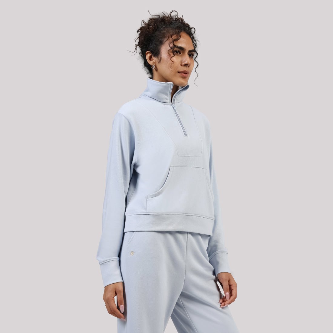 BlissTerry™ Cotton Pullover with Zipper - BlissClub