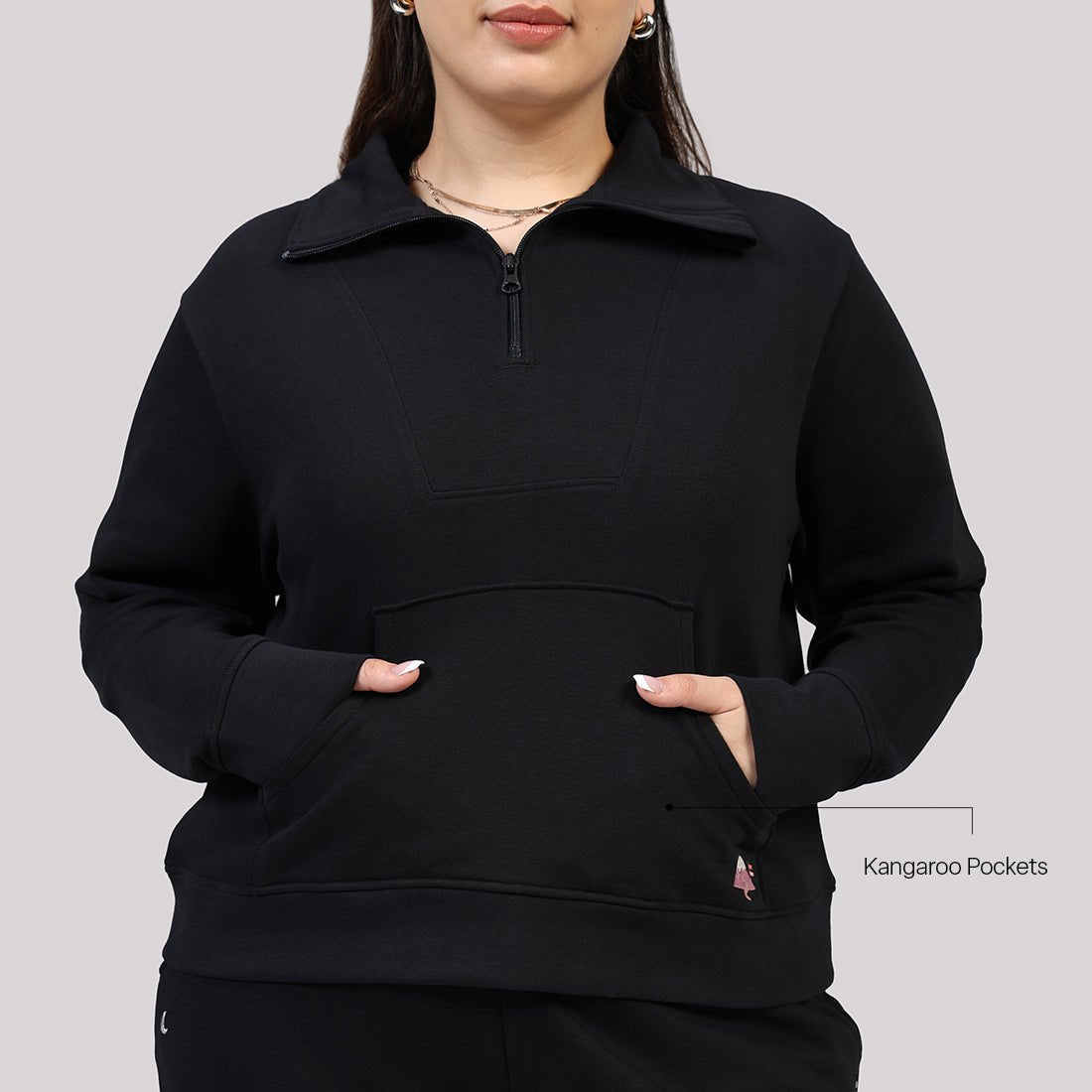 BlissTerry™ Cotton Pullover with Zipper - BlissClub