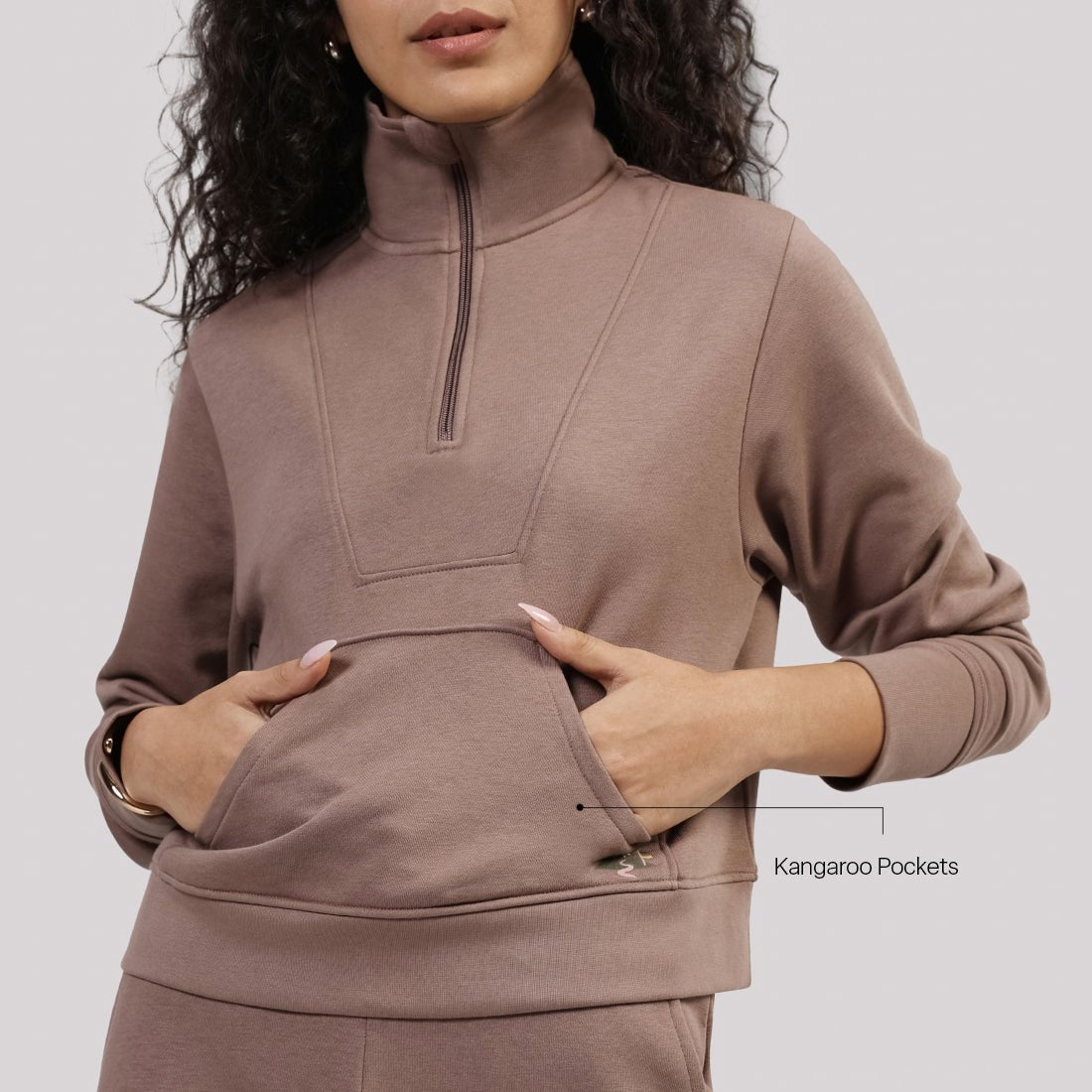 BlissTerry™ Cotton Pullover with Zipper - BlissClub