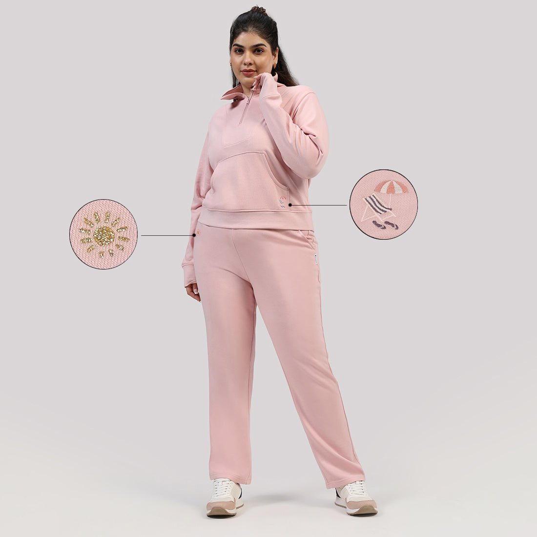 BlissTerry™ Cotton Pullover with Zipper - BlissClub