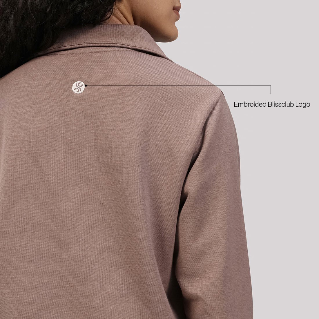 BlissTerry™ Cotton Pullover with Zipper - BlissClub