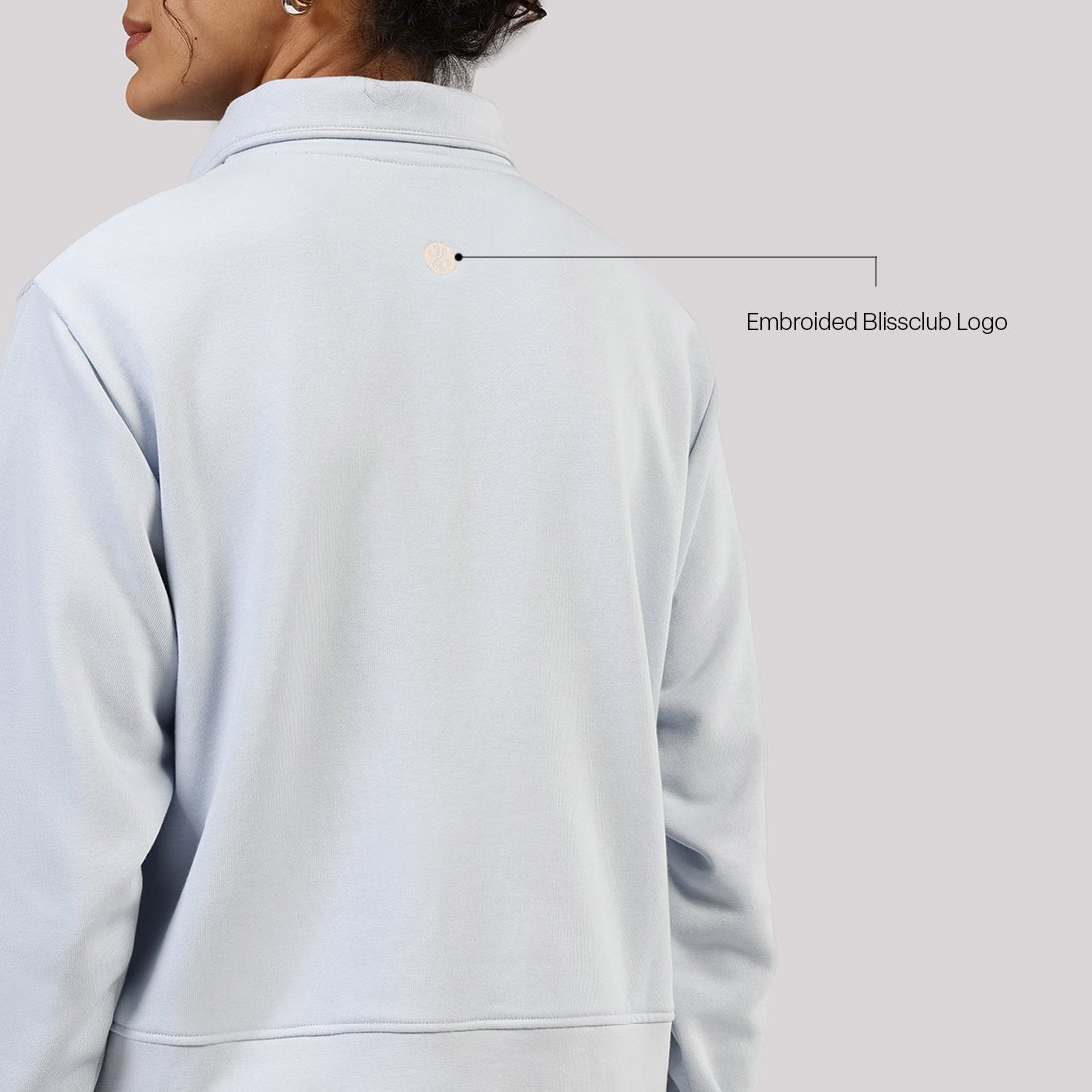 BlissTerry™ Cotton Pullover with Zipper - BlissClub