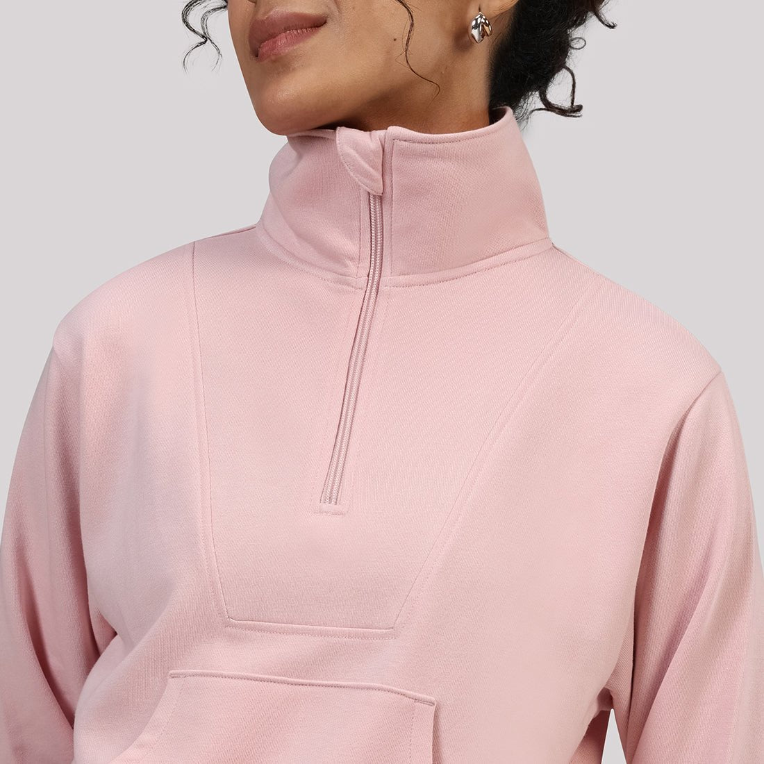 BlissTerry™ Cotton Pullover with Zipper - BlissClub