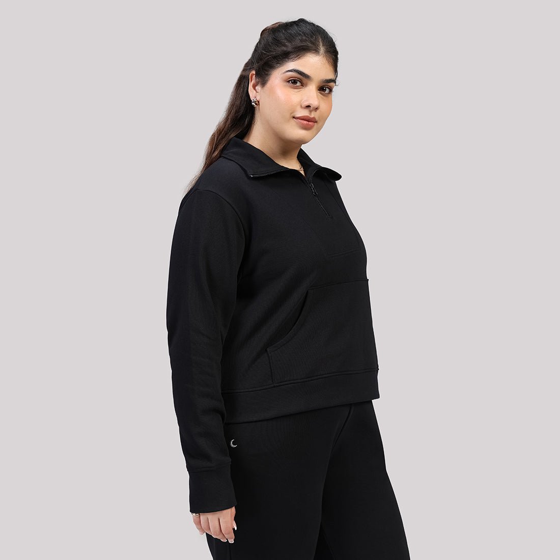 BlissTerry™ Cotton Pullover with Zipper - BlissClub