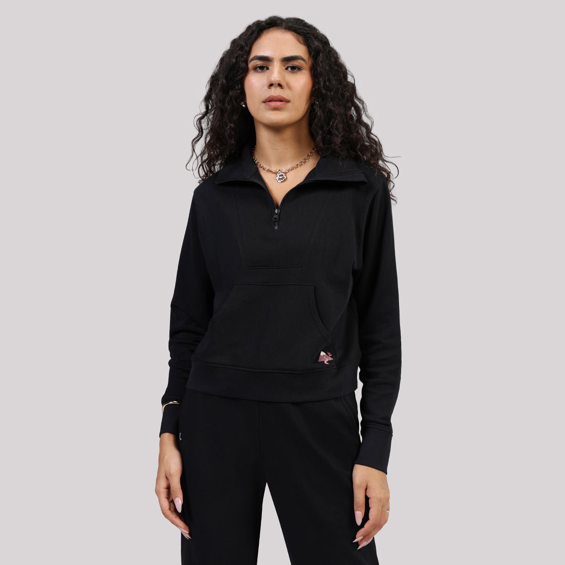 BlissTerry™ Cotton Pullover with Zipper - BlissClub