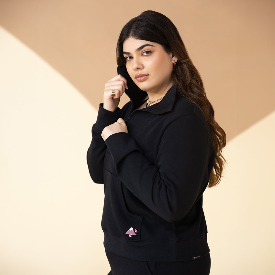 BlissTerry™ Cotton Pullover with Zipper - BlissClub
