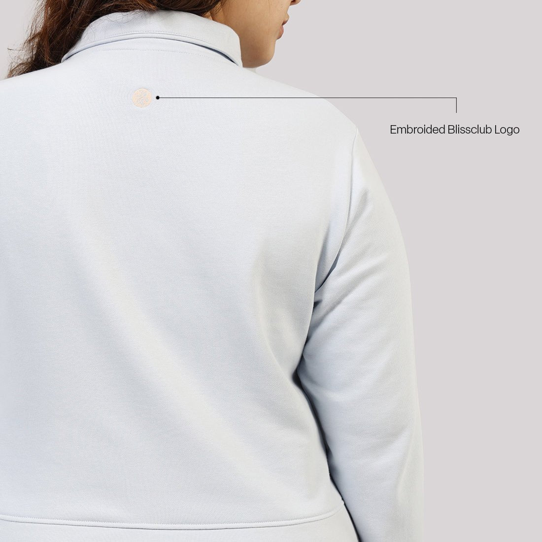 BlissTerry™ Cotton Pullover with Zipper - BlissClub
