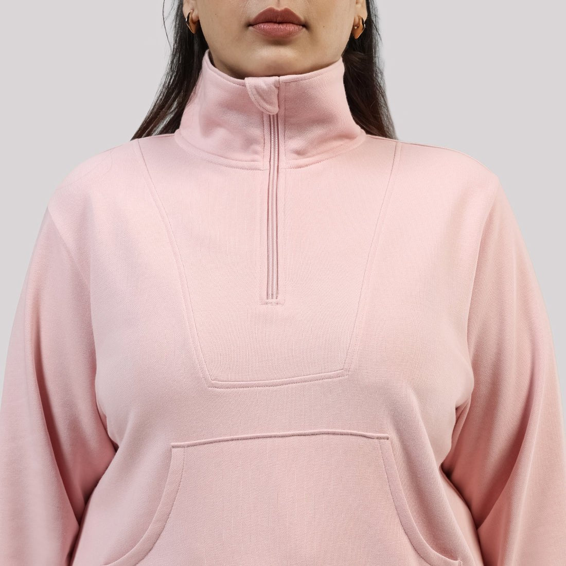 BlissTerry™ Cotton Pullover with Zipper - BlissClub