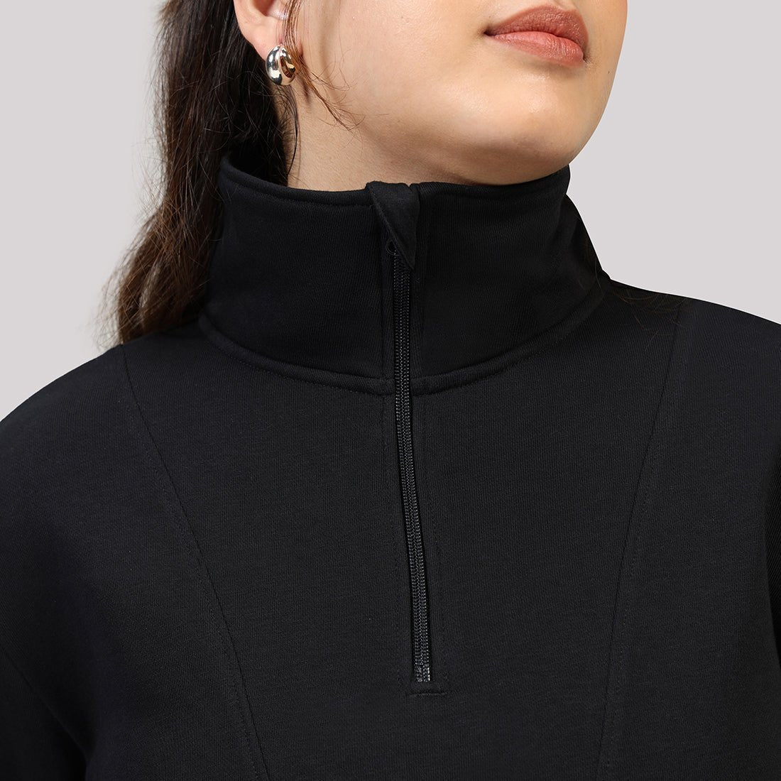 BlissTerry™ Cotton Pullover with Zipper - BlissClub