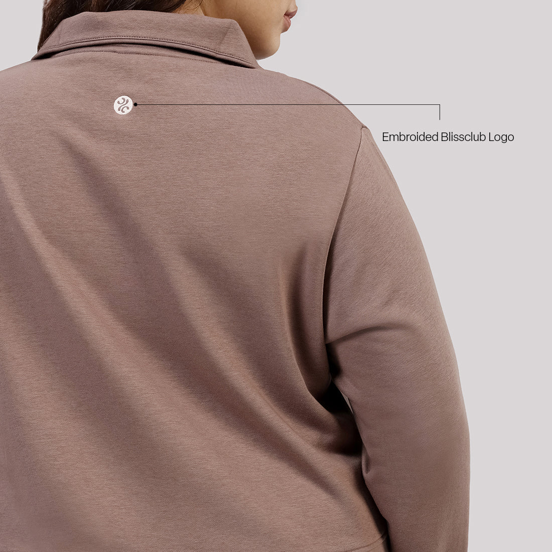 BlissTerry™ Cotton Pullover with Zipper - BlissClub