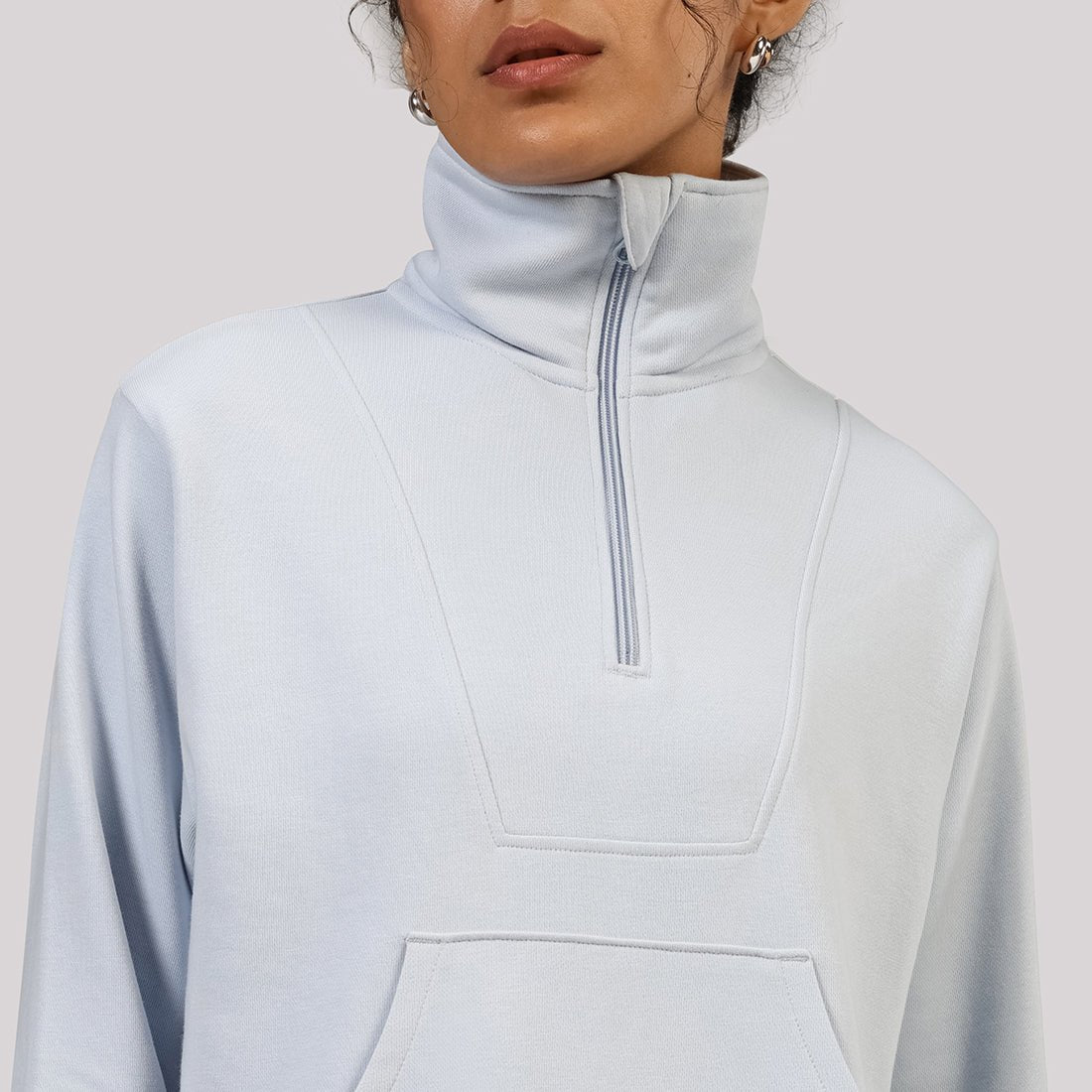 BlissTerry™ Cotton Pullover with Zipper - BlissClub