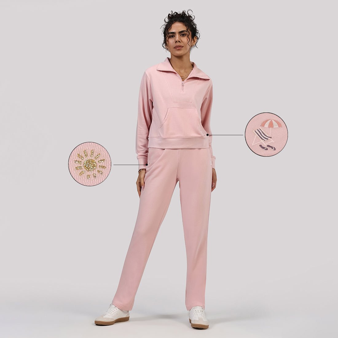 BlissTerry™ Cotton Pullover with Zipper - BlissClub