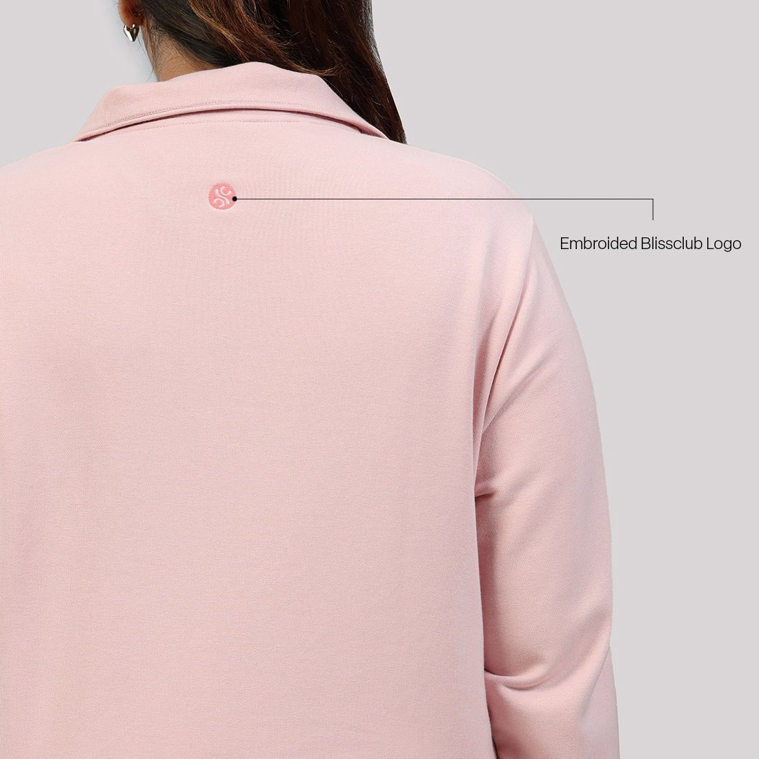 BlissTerry™ Cotton Pullover with Zipper - BlissClub