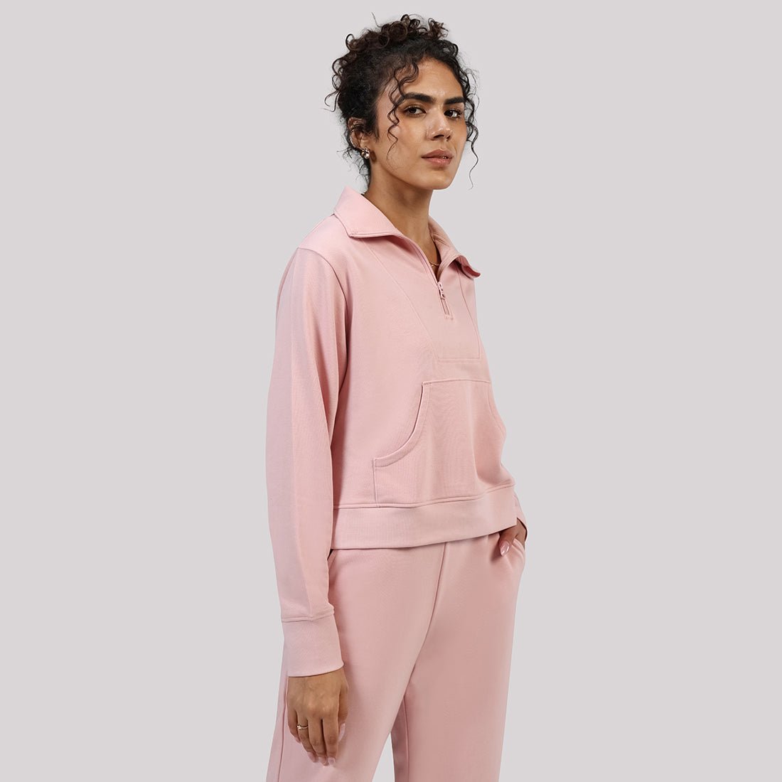 BlissTerry™ Cotton Pullover with Zipper - BlissClub
