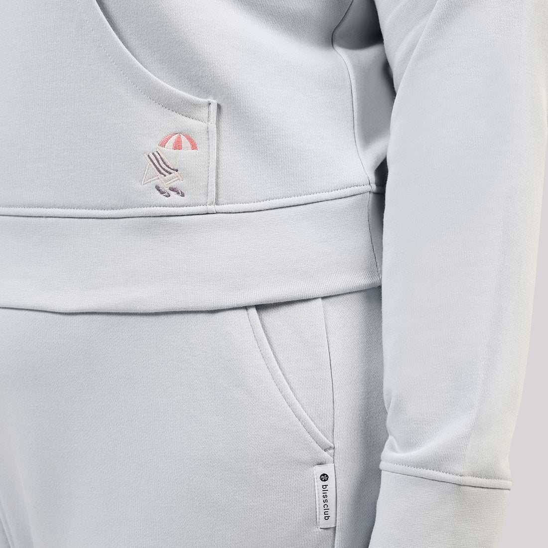 BlissTerry™ Cotton Pullover with Zipper - BlissClub