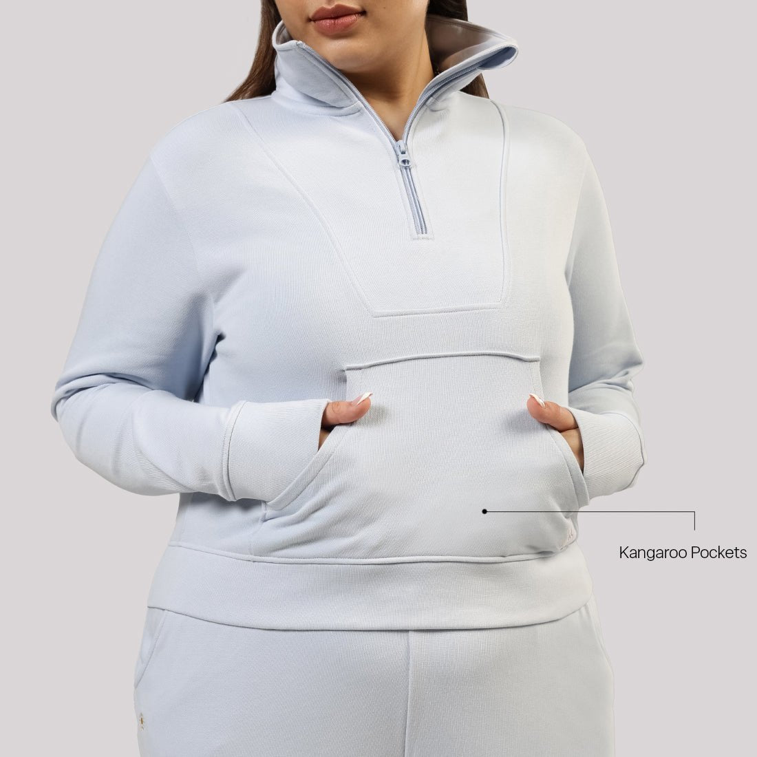 BlissTerry™ Cotton Pullover with Zipper - BlissClub